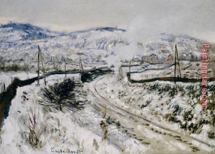 Claude Monet Train In The Snow At Argenteuil